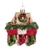Kerstversiering - Glas - Open Haard