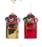 Kerstversiering - Glas - Beer in winkeltas