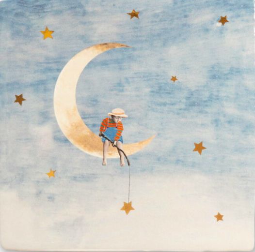 Small StoryTiles GOLD, Variant: Catching dreams