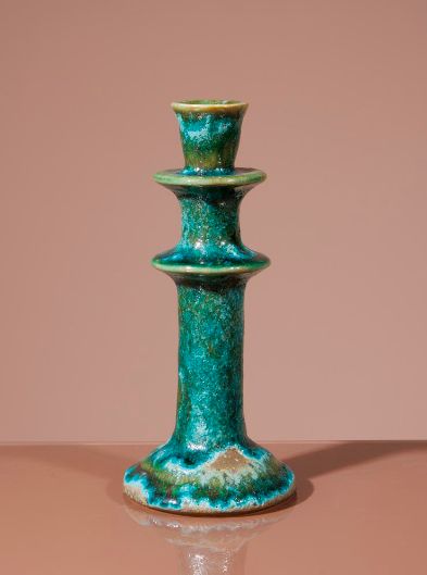 Kandelaar in steen, Size: 22cm