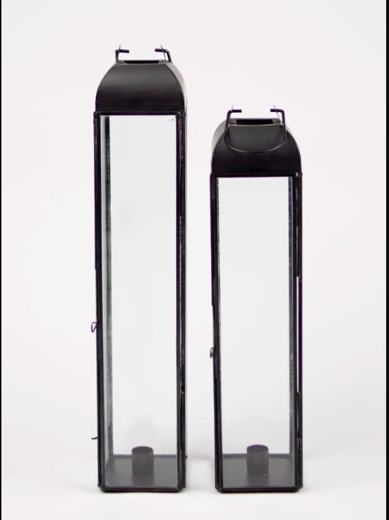 Samos Lantern, Colour: Black, Size: Small