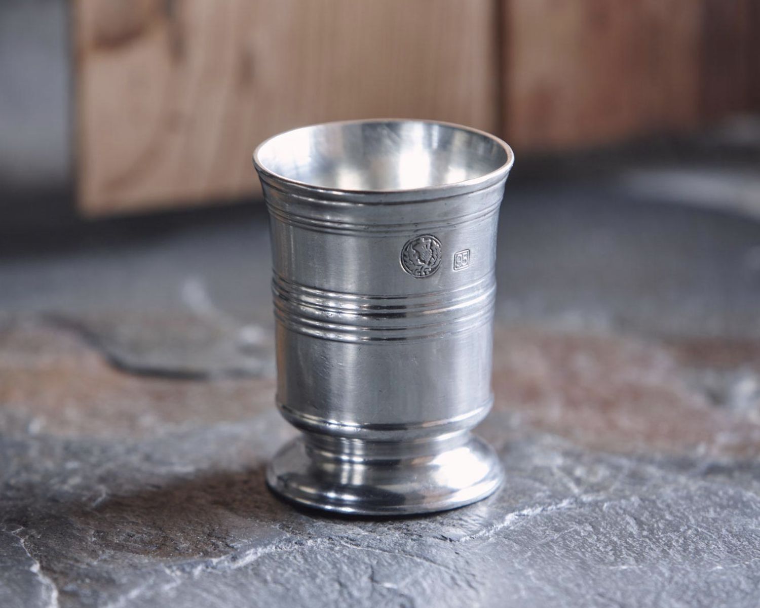 Tumbler - Pewter, Size: h 8,5cm x cl 15
