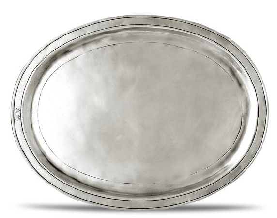 Orvieto -  Ovaal Gegraveerd Dienblad, Size: 38cm x 28cm