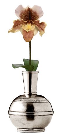 Vazen - Pewter, Size: H 17cm, Variant: Germoglio
