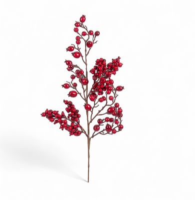 Kerstversiering - Tak met Bessen