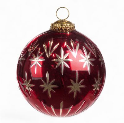 Kerstversiering - Ingeslepen glas