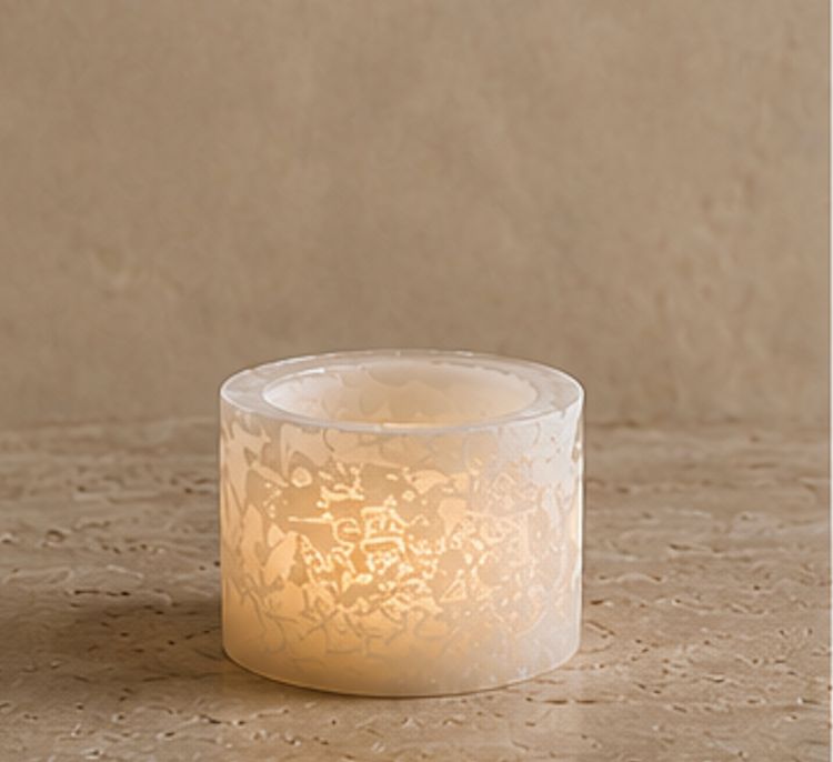 Lampyons - Uitgeholde kaarsen, Colour: ivory, Size: Ø12cm-Ø12x10 cm