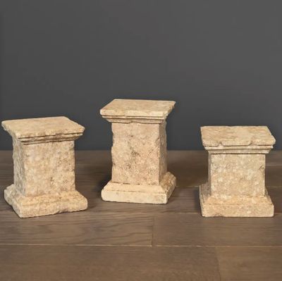Set of 3 Small XIXth C. Columns