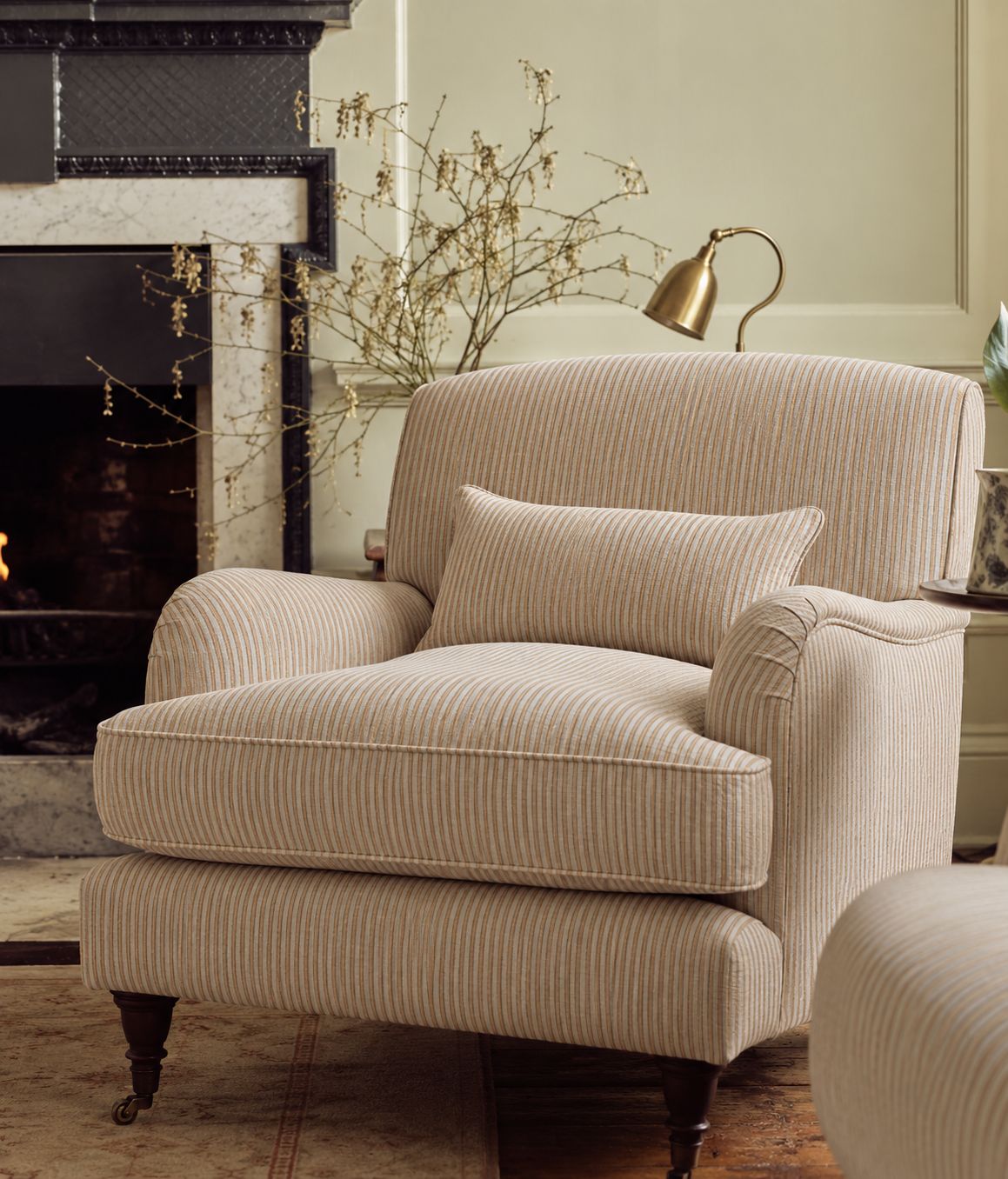 Abington Sofa, Size: 1-zit, Variant: Heritage Stripe Katoen