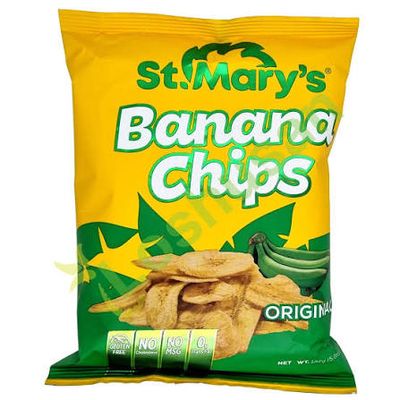 St Mary Banana Chips 36g
