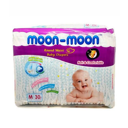 Moon Moon Baby Diapers Medium 30 Pack
