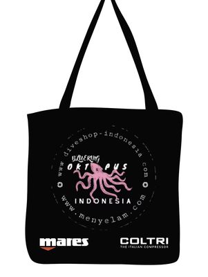 Totebag Bluering Oktopus Black Big