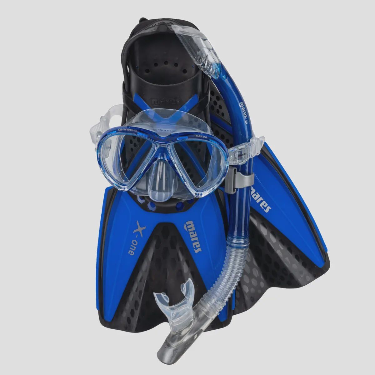 X-One Marea Set Snorkeling, Colour: Blue, Size: S/M