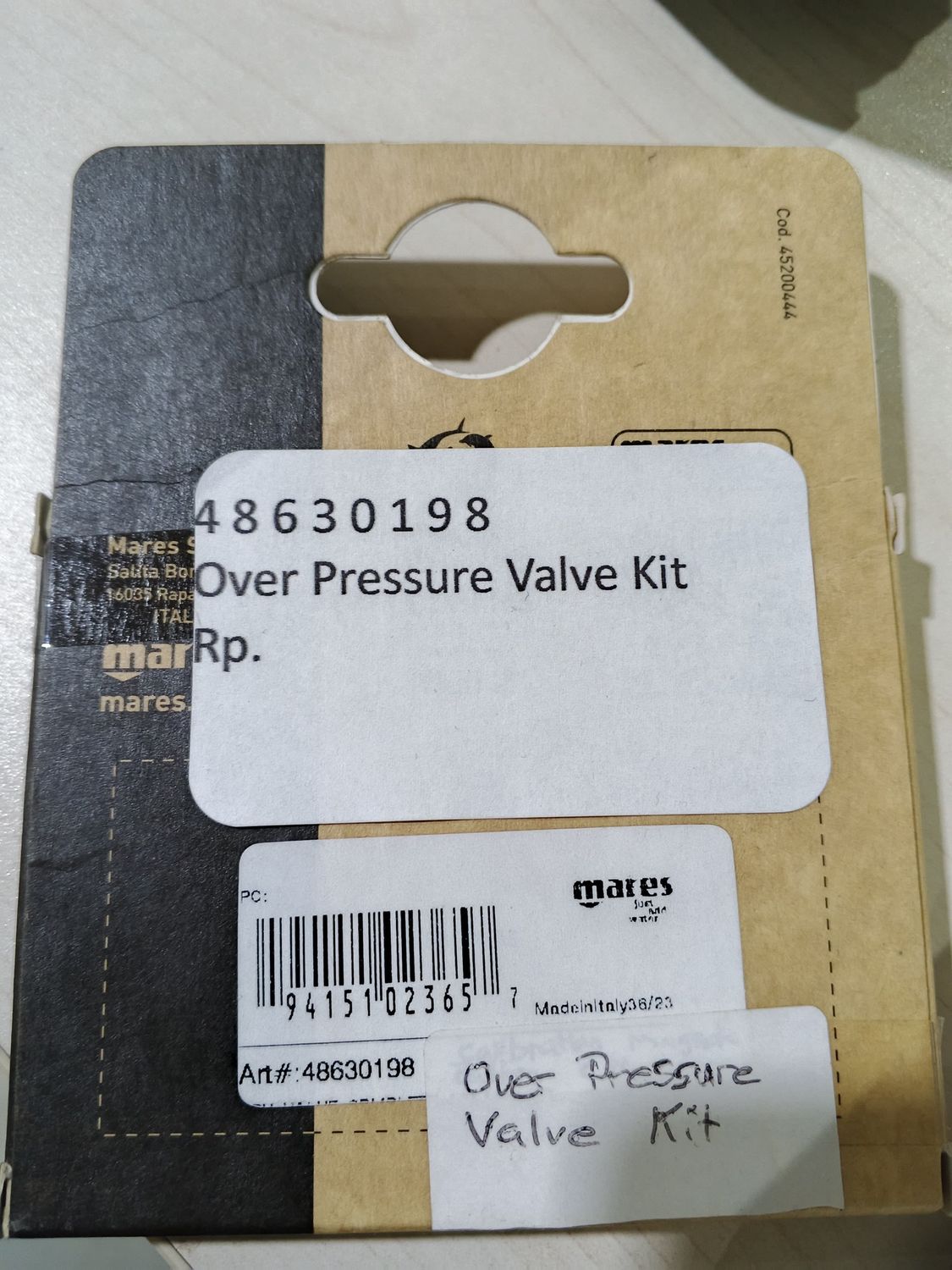 OPV Valve Complete Assambled