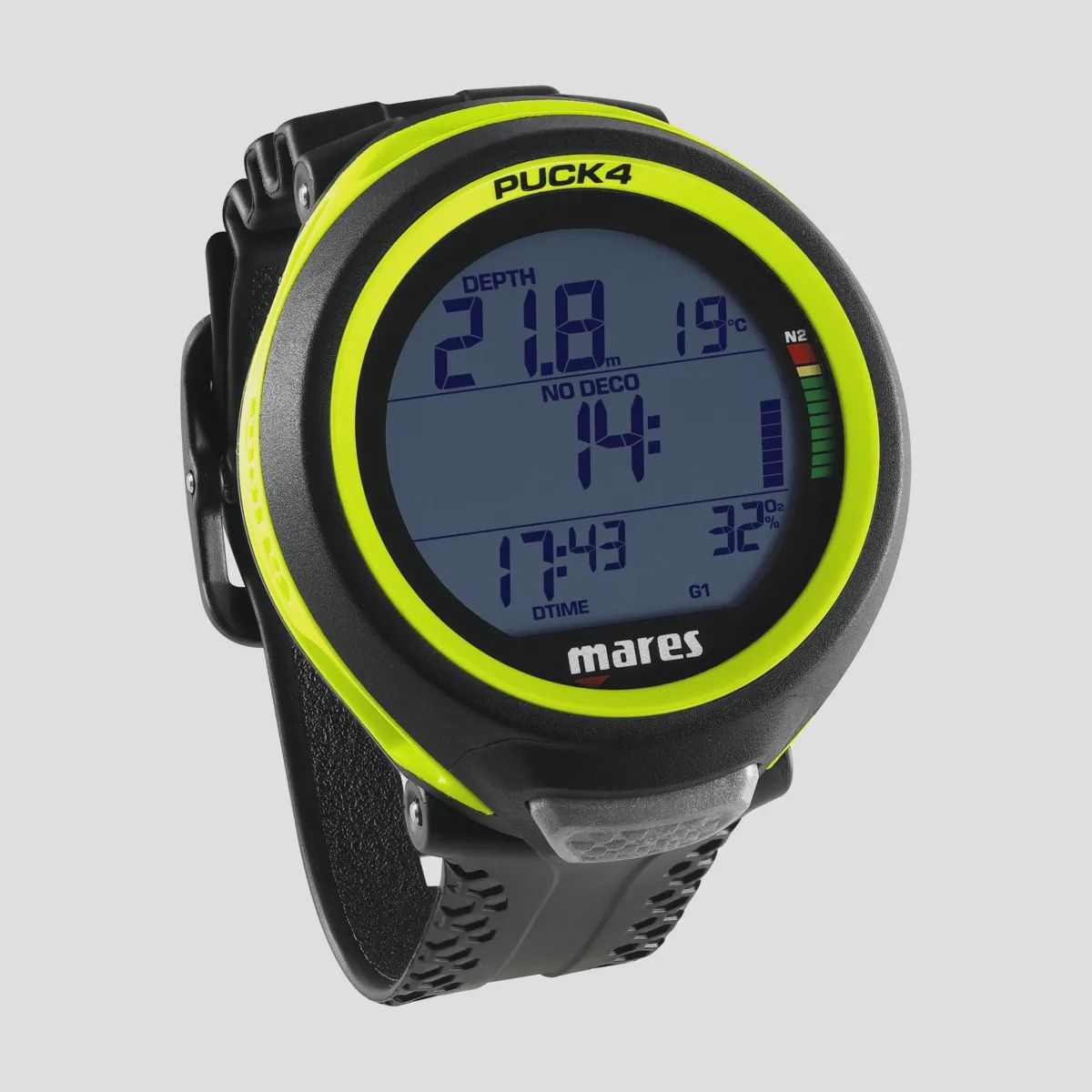 Dive Computer Puck 4, Colour: Black Yellow