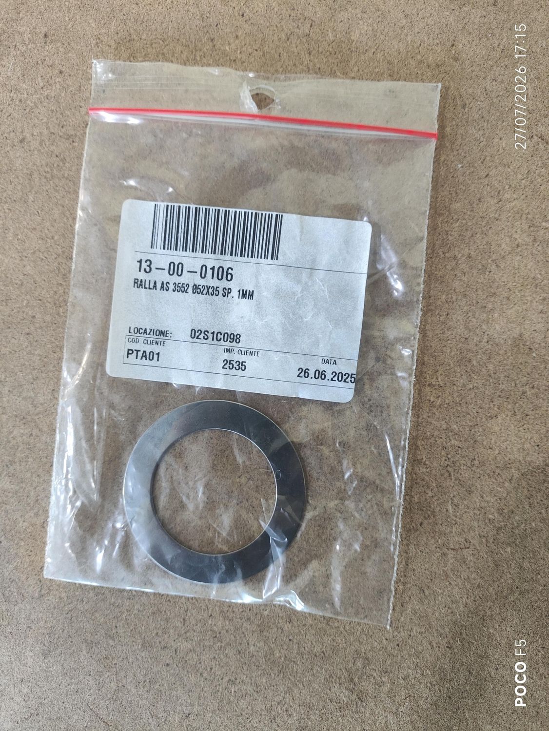 Ralla AS 3552 52x35 SP 1mm