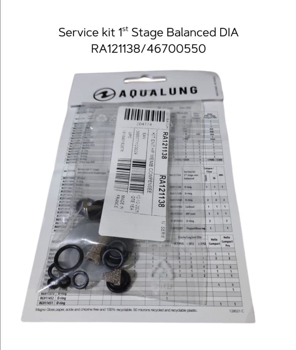 Service Kit 1st Stage Balanced Diaphragm