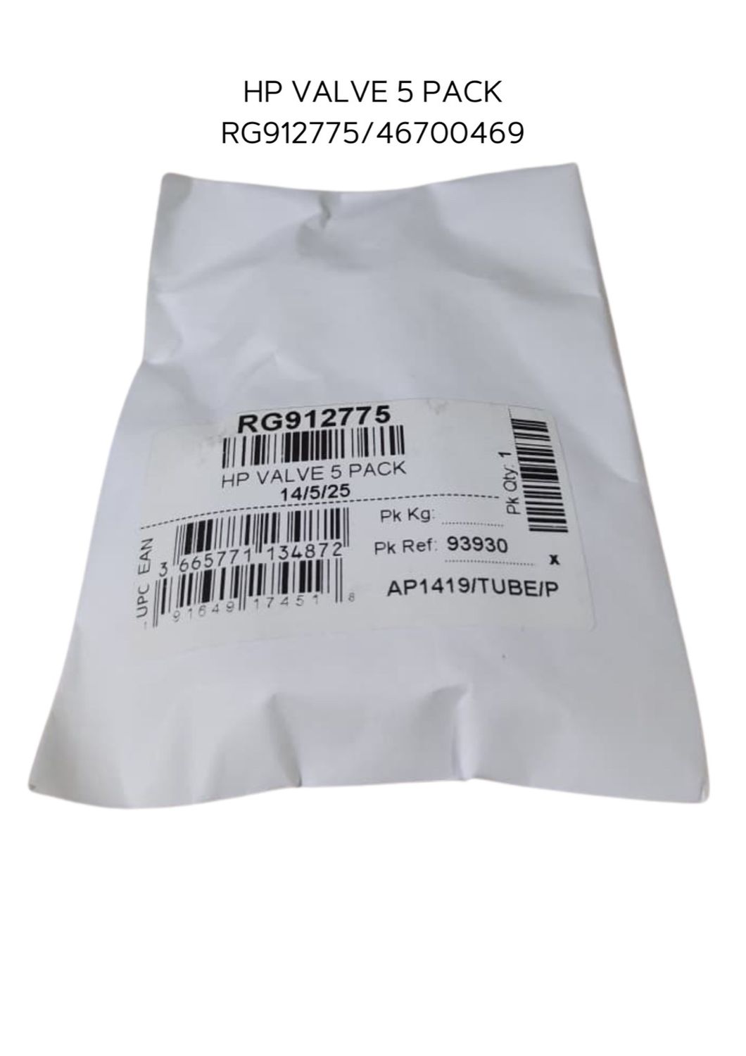 PK OF 5 HP VALVE RG912775 (1PC)