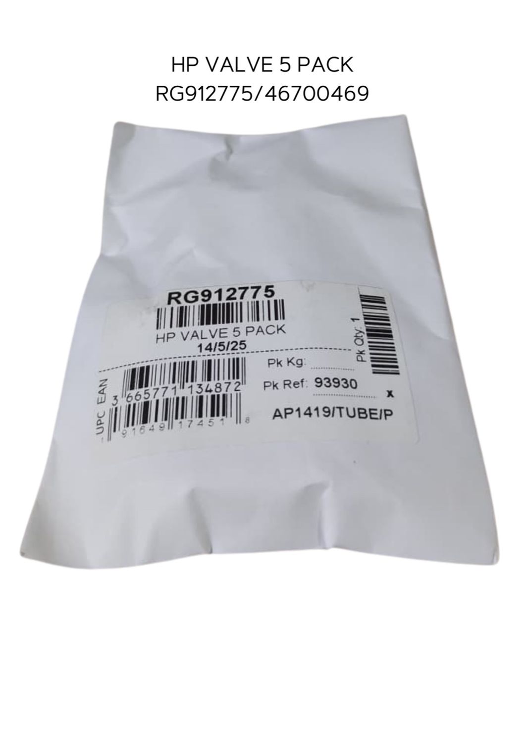 PK OF 5 HP VALVE RG912775 (1PC)