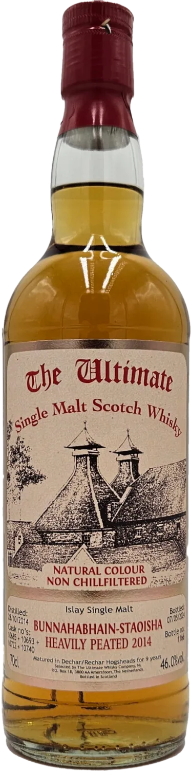 Ultimate Bunnahabhain Staoisha Heavily Peated 2014 9 jaar