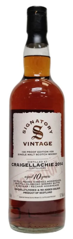 Signatory 100 Proof Edition #39 Craigellachie 2014 2014