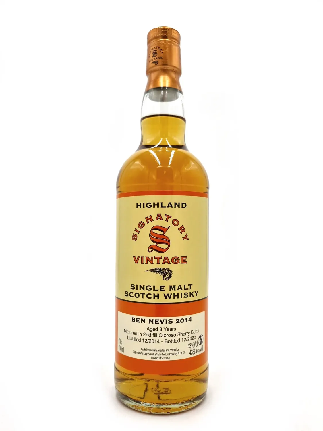 Signatory Vintage Ben Nevis 8 jaar 2014
