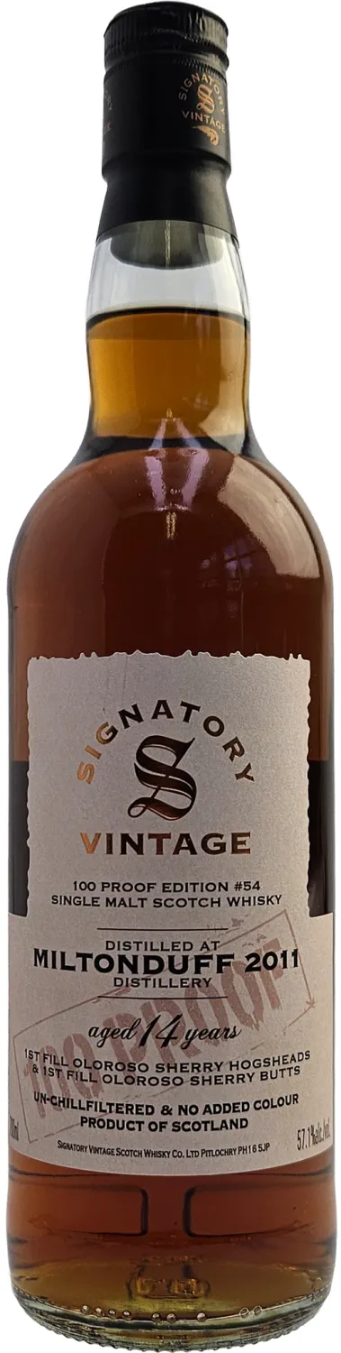 Signatory 100 Proof Edition #54 Miltonduff 14 jaar 2011