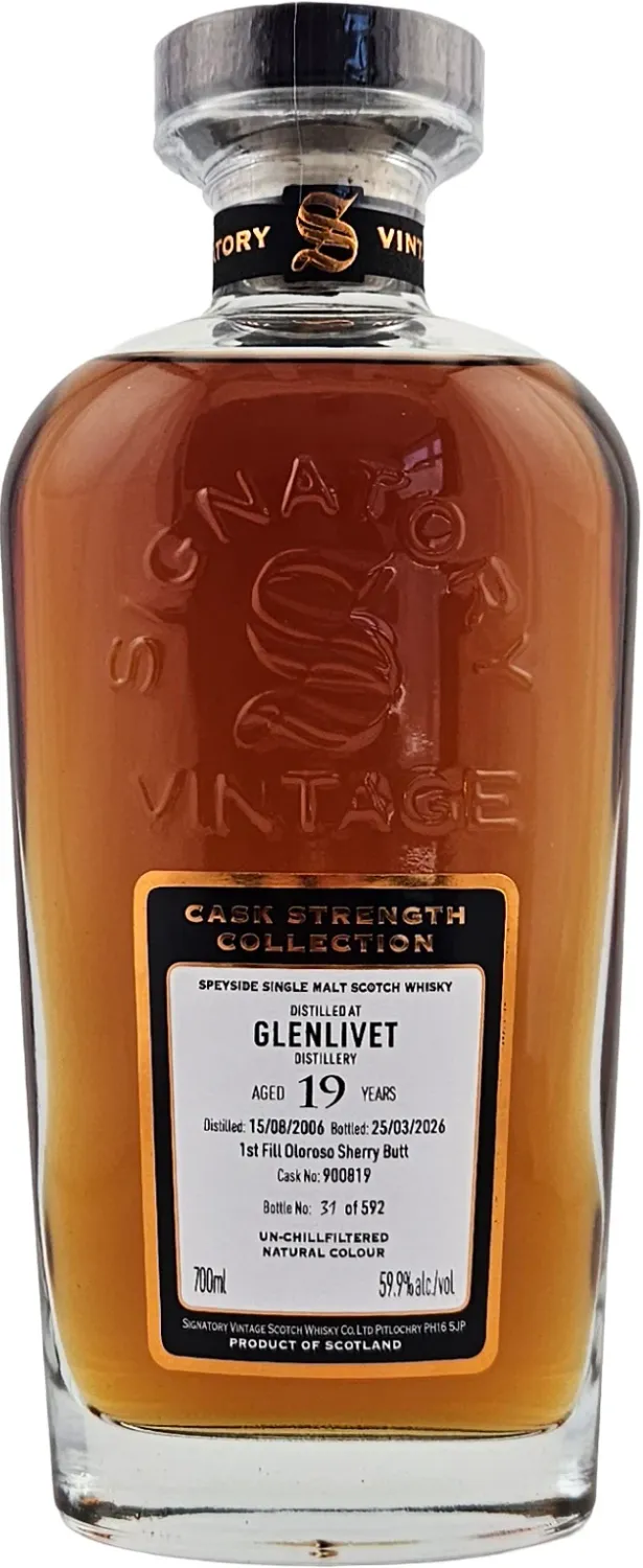 Signatory Glenlivet 19 Jaar Cask Strength