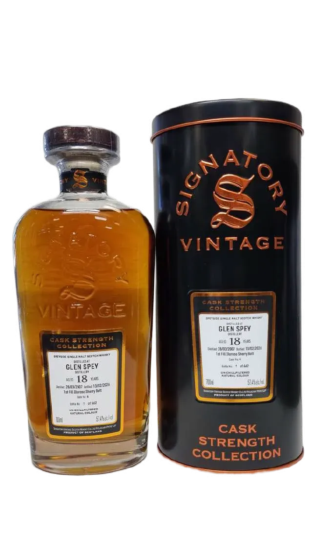 Signatory Glen Spey 18 Jaar Cask Strength