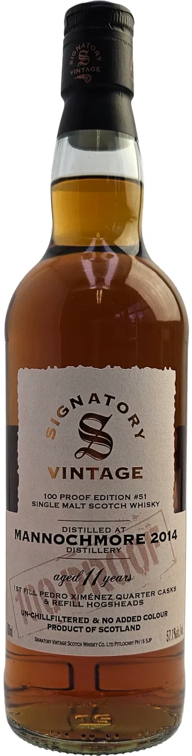 Signatory 100 Proof Edition #51 Mannochmore 11 jaar 2014