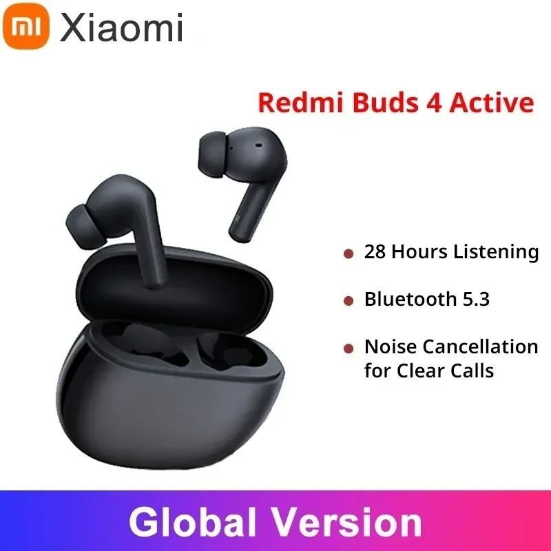 Xiaomi Redmi Buds 4 Active Bluetooth Headsets Good Sound Bass for Office MusicIn-Ear Earbuds IP54 Waterproof