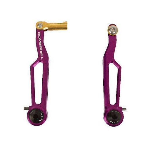 Bombshell 686 Brake Arms 7075 Cnc , Color: Purple, Size: Long