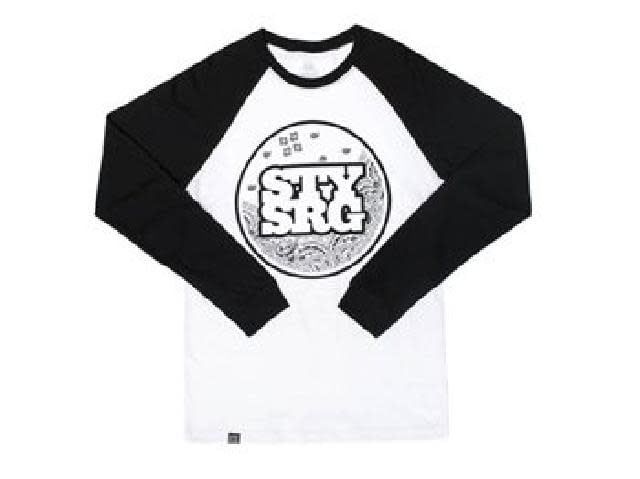 Stay Strong T-Shirt Paisley White/Black