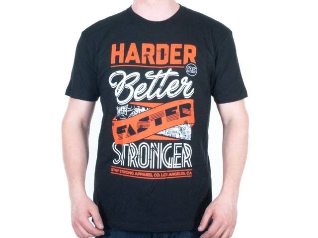 Stay Strong T-Shirt Stronger Black/Orange XXL