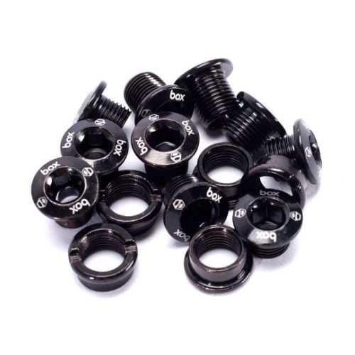 Box Cro-mo Chainring Bolts Black Box Cro-mo Chainring Bolts Black