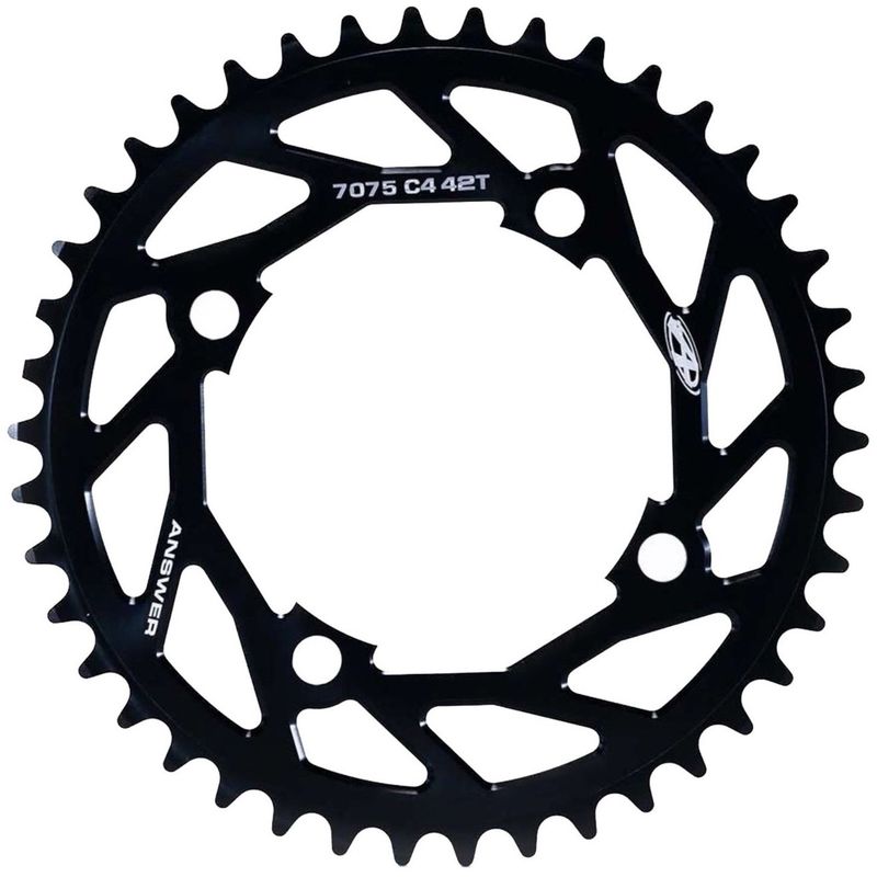 Answer Typhoon C4 4-bolt Chainring Black 
