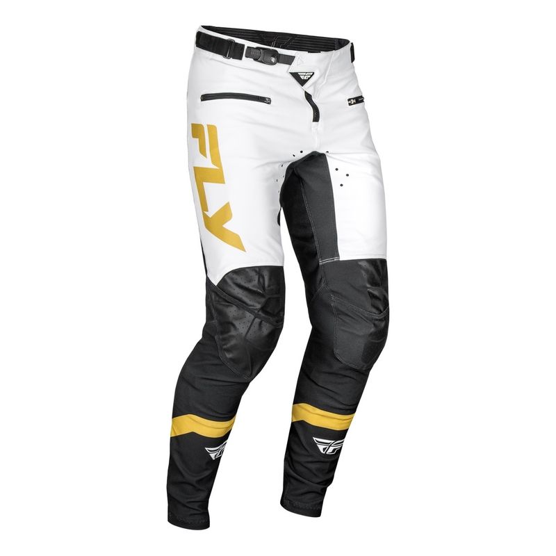 Fly Rayce Bicycle Pants White/Black/Gold 