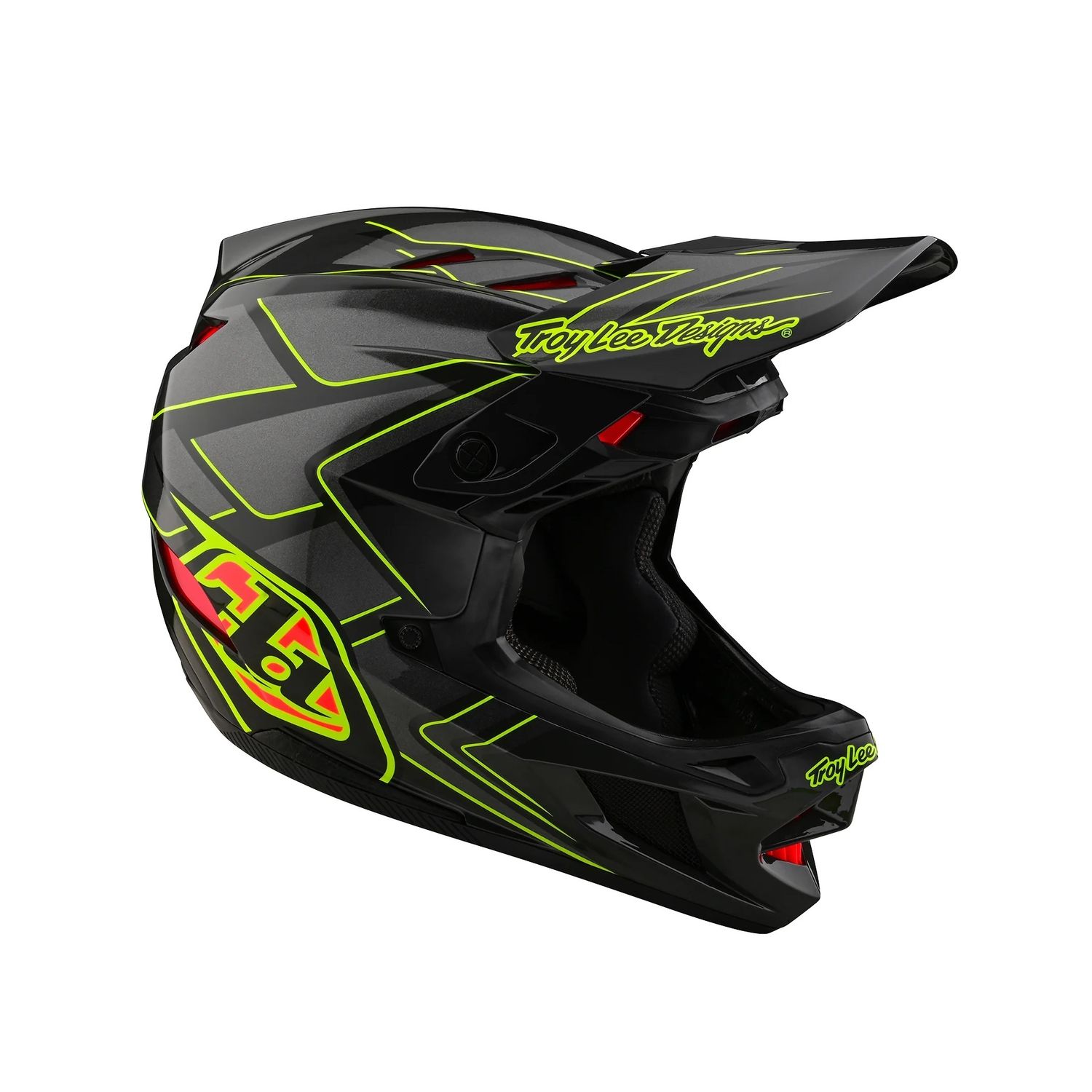 Troy Lee D4 Composite Helmet Ghostwing Grey Troy Lee D4 Composite Helmet Ghostwing Grey