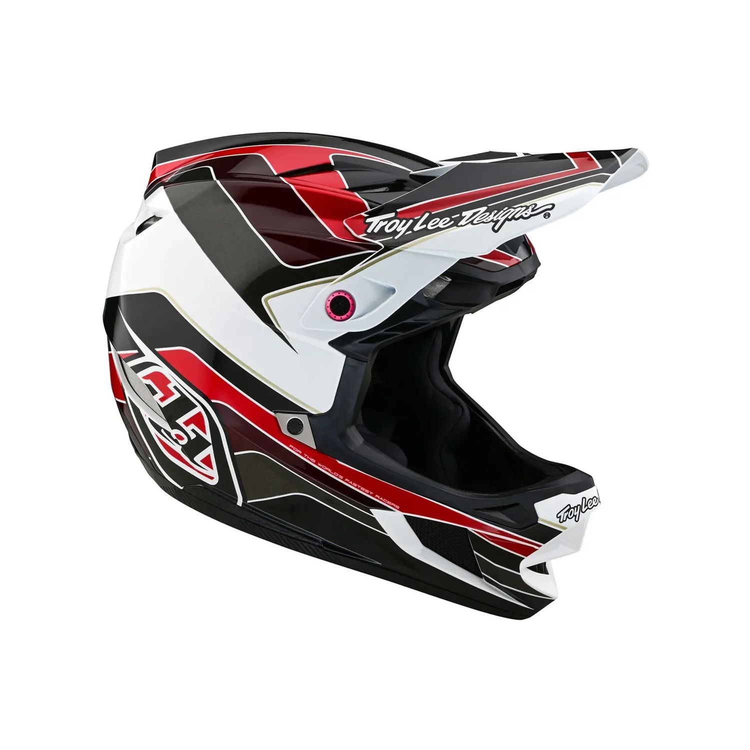 Troy Lee D4 Polyacrylite Helmet Block Charcoal / Red Troy Lee D4 Polyacrylite Helmet Block Charcoal / Red