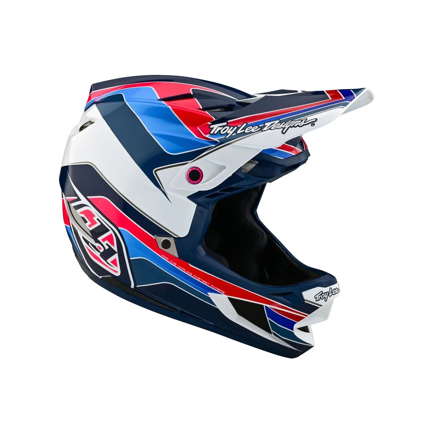 Troy Lee D4 Polyacrylite Helmet Block Blue / White