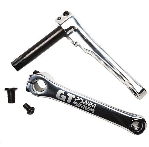 GT Power Series Alloy 22mm Crank Set 175mm Silver