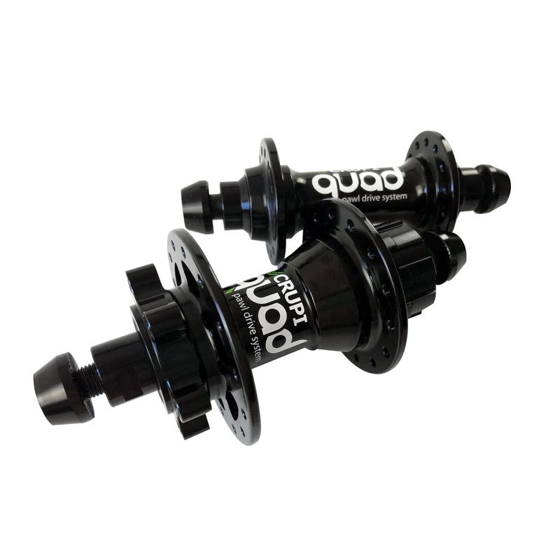 Crupi Quad Disc Hubset 28H Black