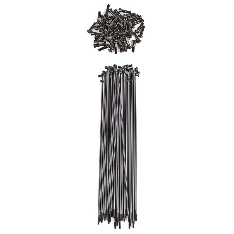 TSC Shadow Straight Spokes Black 188mm (40pc)