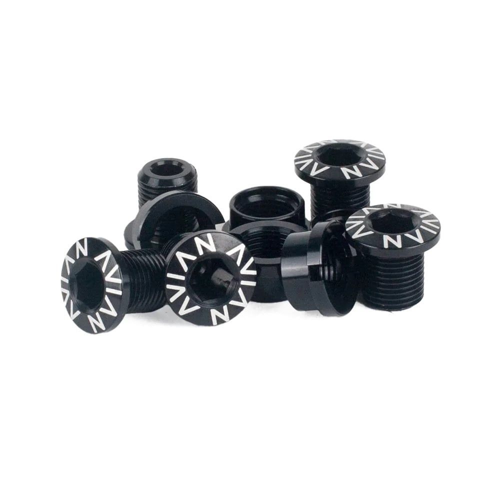 Avian Chromoly Chainring Bolts Long Black