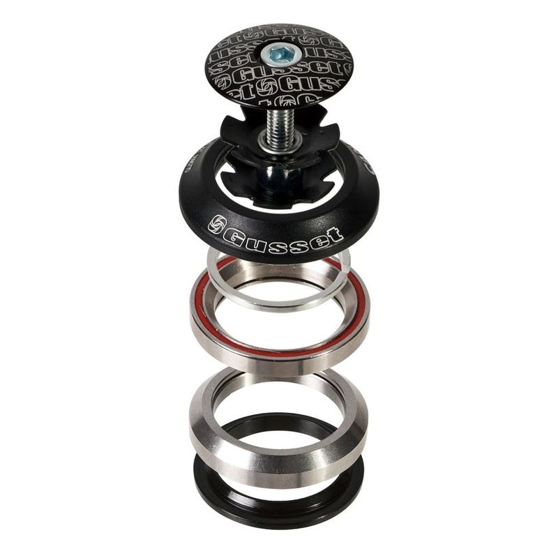 Gusset Integrated Headset 1-1/8'' Black