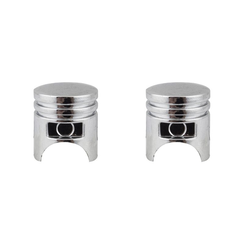Trik Topz Piston Valve Caps SV (Pair) Chrome