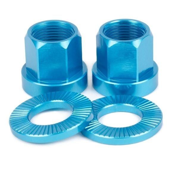 TSC Featherweight  Alloy Nuts 14mm , Color: Blue