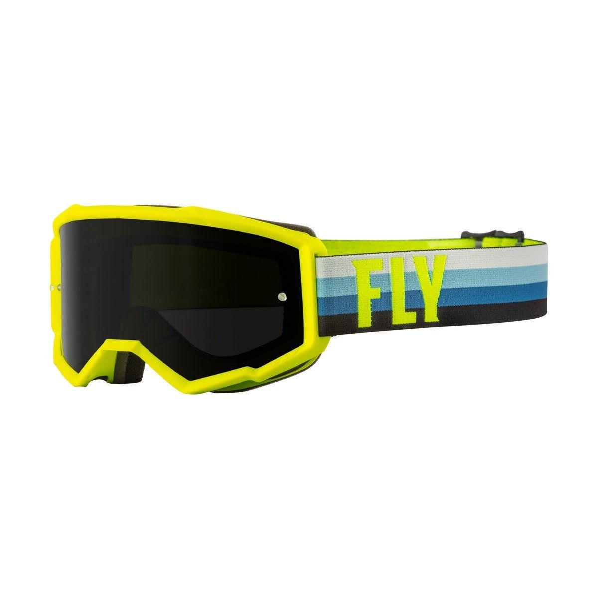 Fly Zone Youth Goggle, Color: Hi-Vis/Teal w/ Dark Smoke Lens