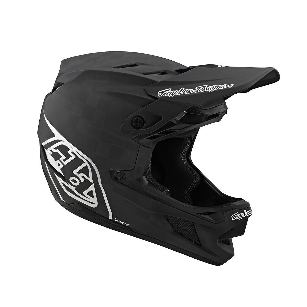 Troy Lee D4 Carbon Helmet w/ MIPS Stealth Black/Silver, Size: XS