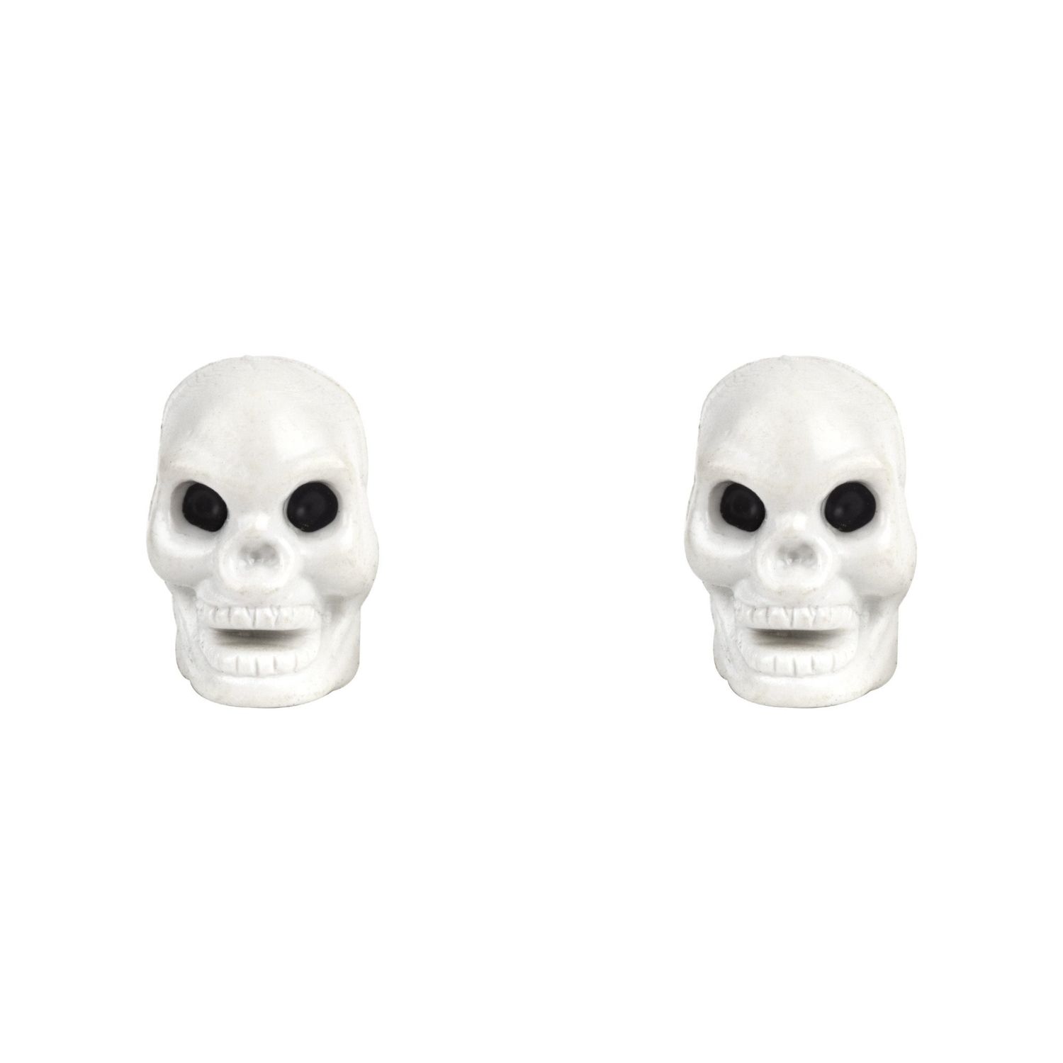 Trik Topz Skull Only Valve Caps SV (Pair) Trik Topz Skull Only Valve Caps SV (Pair), Color: White
